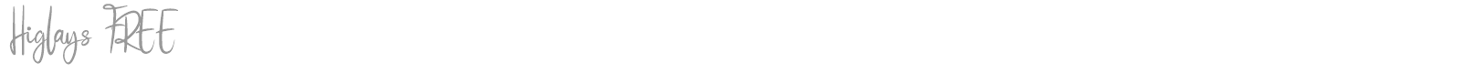Higlays font preview